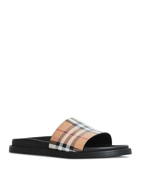 burberry pool slides womens|Burberry espadrille flats.